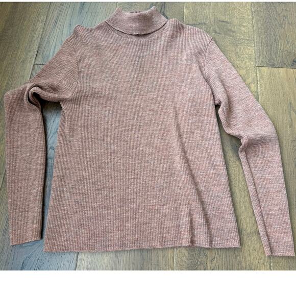 Pendleton Sweaters - Pendleton Vintage Mockneck 100% Virgin Wool Knit Sweater Pink Womens Sz 42 M